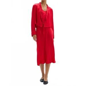 NEW RAQUEL ALLEGRA windsor jacket in red